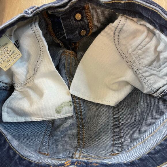7 For All Mankind Boycut Women’s Jeans Sz 27 Blue Denim Bootcut USA Made - Picture 9 of 12